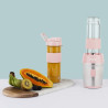 H.Koenig Mini Blender/Smoothie/Mixeur SMOO12 – 570mL, 300W, 4 Lames Inox, Sans BPA, 2 Bouteilles portables avec couvercles de vo