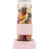H.Koenig Mini Blender/Smoothie/Mixeur SMOO12 – 570mL, 300W, 4 Lames Inox, Sans BPA, 2 Bouteilles portables avec couvercles de vo