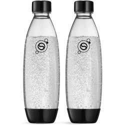 sodastream Fuse Lot de 2 Bouteilles Réutilisables 1L Sans BPA | Noires