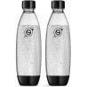 sodastream Fuse Lot de 2 Bouteilles Réutilisables 1L Sans BPA | Noires