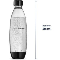 sodastream Fuse Lot de 2 Bouteilles Réutilisables 1L Sans BPA | Noires
