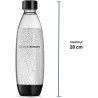 sodastream Fuse Lot de 2 Bouteilles Réutilisables 1L Sans BPA | Noires