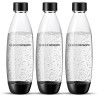 SodaStream Bouteilles fusionnées pour gazéificateur Source, Play, Power, Spirit, Fizzi, 1 litre, lot de 3 (3 x 1 L)