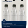 SodaStream Bouteilles fusionnées pour gazéificateur Source, Play, Power, Spirit, Fizzi, 1 litre, lot de 3 (3 x 1 L)