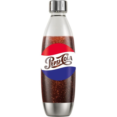 SodaStream Bouteille 1L Fuse Pepsi Edition Limitée pour Machine à Eau Pétillante et Soda | Technologie Snap & Lock à Clipser | C