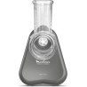 Moulinex - Fresh Express Découpe-légumes électrique 5 fonctions - Gris | Râpe à légumes avec système Twist breveté, service dire