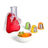 Moulinex - Fresh Express Découpe-légumes électrique 3 fonctions - Rouge | Râpe à légumes avec système Twist breveté, service dir