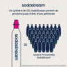 Sodastream Cylindre de Gaz CO₂ à Clipser Quick Connect 60L | Rose