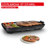 Tefal - Plancha Gril Malaga pour 6 à - Antiadhésif - 2000w - 8 personnes | Plancha électrique avec surface mixte gril - Cuisson 