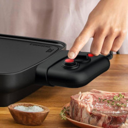 Tefal - Booster - Plancha électrique - 6 personnes - 2200W - Noir | Grill pour 6 à 8 personnes avec zone boost haute performance