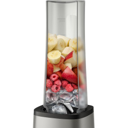 Philips Mini Blender mixeur To-Go, 350W, Gourde nomade 0,7L, Argenté | Lames en acier inoxydable, 2 vitesses, utilisation quotid