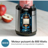 Philips Blender mixeur 5000 ProBlend Plus, 800W, 0,7L, Inox | Mixez en 1 mouvement, 6 lames tranchantes & détachables, Design co