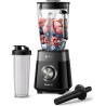 Philips Blender mixeur 5000 ProBlend Plus, 1200W, Bol verre 2L + acc., Noir | 3 vitesses + Pulse, Gourde incl, lames ProBlend, B