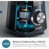 Philips Blender mixeur 5000 ProBlend Plus, 1200W, Bol verre 2L + acc., Noir | 3 vitesses + Pulse, Gourde incl, lames ProBlend, B