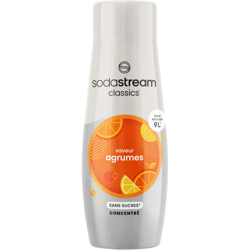 Sodastream Concentré Agrumes Sans Sucres pour Machine à Eau Pétillante