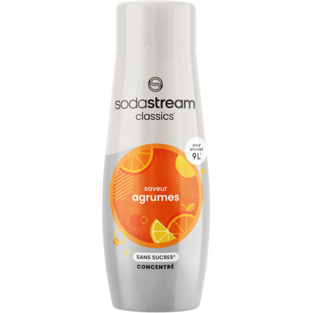 Sodastream Concentré Agrumes Sans Sucres pour Machine à Eau Pétillante