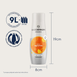 Sodastream Concentré Agrumes Sans Sucres pour Machine à Eau Pétillante