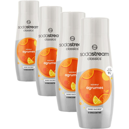SodaStream Concentré Agrumes Sans Sucres pour Machine à Eau Pétillante et Soda| Préparez jusqu'à 9 Litres de Soda aux Agrumes en