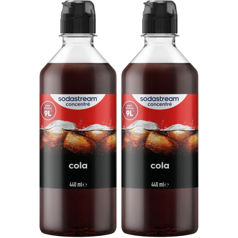 SodaStream Concentré Cola pour Machine à Eau Pétillante et Soda | Préparez jusqu'à 9 Litres de Cola en Quelques Secondes, 440ml 