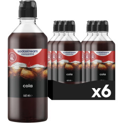 Sodastream Lot de 6 Concentrés Cola pour Machine à Eau Pétillante et Soda