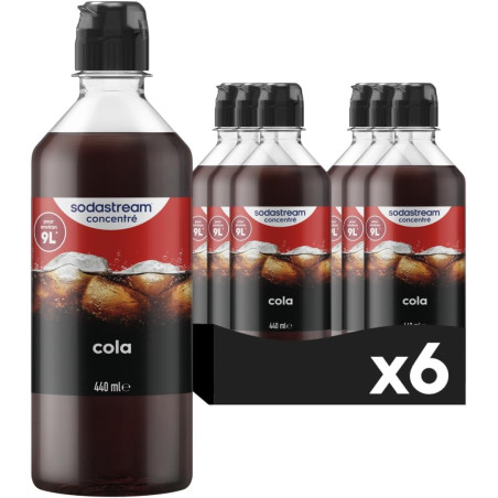 Sodastream Lot de 6 Concentrés Cola pour Machine à Eau Pétillante et Soda