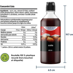 Sodastream Concentré Cola pour Machine à Eau Pétillante et Soda