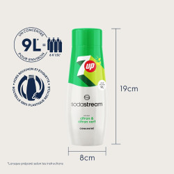 Sodastream Lot de 6 Concentrés 7Up pour Machine à Eau Pétillante et Soda