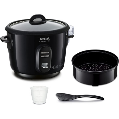 Tefal - Classic 2 - Cuiseur à riz - Antiadhésif - 3 L - Noir