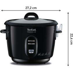 Tefal - Classic 2 - Cuiseur à riz - Antiadhésif - 3 L - Noir