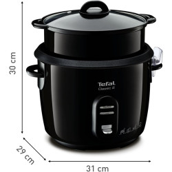 Tefal - Classic 2 - Cuiseur à riz - Antiadhésif - 5 L - Noir