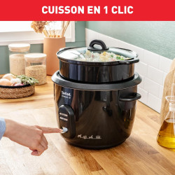 Tefal - Classic 2 - Cuiseur à riz - Antiadhésif - 5 L - Noir