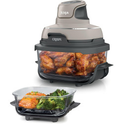 Ninja CRISPi Air Fryer Design Compact 4 en 1, bols 3,8 ou 1,4L FN101EUST | frire sans huile, rôtir, garder au chaud, refaire dor