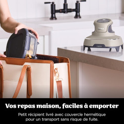 Ninja CRISPi Air Fryer Design Compact 4 en 1, bols 3,8 ou 1,4L FN101EUST | frire sans huile, rôtir, garder au chaud, refaire dor