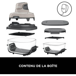Ninja CRISPi Air Fryer Design Compact 4 en 1, bols 3,8 ou 1,4L FN101EUST | frire sans huile, rôtir, garder au chaud, refaire dor
