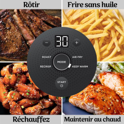 Ninja CRISPi Air Fryer Design Compact 4 en 1, bols 3,8 ou 1,4L FN102EU | frire sans huile, rôtir, garder au chaud, refaire dorer