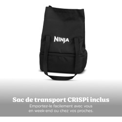 Ninja CRISPi Air Fryer Design Compact 4 en 1, bols 3,8 ou 1,4L FN102EU | frire sans huile, rôtir, garder au chaud, refaire dorer