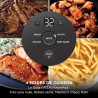 Ninja CRISPi Air Fryer Design Compact 4 en 1, bols 3,8 ou 1,4L FN101EUSTGD | Bols interchangeables en Verre avec Couvercles, Cap