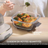 Ninja CRISPi Air Fryer Design Compact 4 en 1, bols 3,8 ou 1,4L FN101EUSTGD | Bols interchangeables en Verre avec Couvercles, Cap