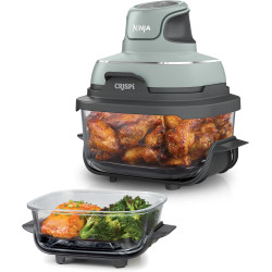 Ninja CRISPi Air Fryer Design Compact 4 en 1, bols 3,8 ou 1,4L FN101EUSG | frire sans huile, rôtir, garder au chaud, refaire dor