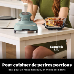 Ninja CRISPi Air Fryer Design Compact 4 en 1, bols 3,8 ou 1,4L FN101EUSG | frire sans huile, rôtir, garder au chaud, refaire dor