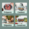 Ninja CRISPi Air Fryer Design Compact 4 en 1, bols 3,8 ou 1,4L FN101EUSG | frire sans huile, rôtir, garder au chaud, refaire dor