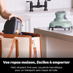 Ninja CRISPi Air Fryer Design Compact 4 en 1, bols 3,8 ou 1,4L FN101EUSG | frire sans huile, rôtir, garder au chaud, refaire dor