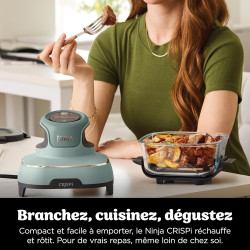 Ninja CRISPi Air Fryer Design Compact 4 en 1, bols 3,8 ou 1,4L FN101EUSG | frire sans huile, rôtir, garder au chaud, refaire dor