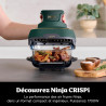 Ninja CRISPi Air Fryer Design Compact, 3,8L /2,3L / 1,4L, 4-en-1: cuisson à l'air chaud, rôtisserie, maintien au chaud, croustil