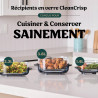 Ninja CRISPi Air Fryer Design Compact, 3,8L /2,3L / 1,4L, 4-en-1: cuisson à l'air chaud, rôtisserie, maintien au chaud, croustil