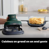 Ninja CRISPi Air Fryer Design Compact, 3,8L /2,3L / 1,4L, 4-en-1: cuisson à l'air chaud, rôtisserie, maintien au chaud, croustil