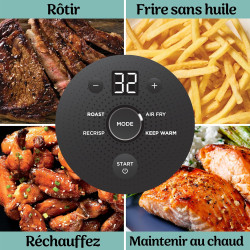 Ninja CRISPi Air Fryer Design Compact 4 en 1, bols 3,8 ou 1,4L FN101EUGY | frire sans huile, rôtir, garder au chaud, refaire dor