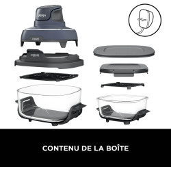 Ninja CRISPi Air Fryer Design Compact 4 en 1, bols 3,8 ou 1,4L FN101EUGY | frire sans huile, rôtir, garder au chaud, refaire dor