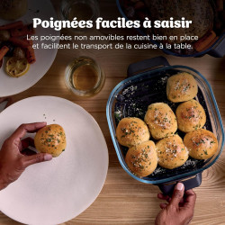 Ninja CRISPi PRO XL, Friteuse sans huile, bols 5,7l et 2,3l AS090EUGN | 5 modes de cuisson prédéfinis, avec contenants en verre 