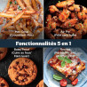 Ninja CRISPi PRO XL, Friteuse sans huile en verre, 5 modes de cuisson prédéfinis, avec contenants en verre CleanCrisp de 5,7 l e